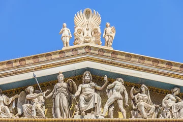 Fotobehang Olympische goden van de Academie van Athene © anastasios71
