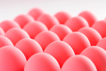 Preserved eggs on white background