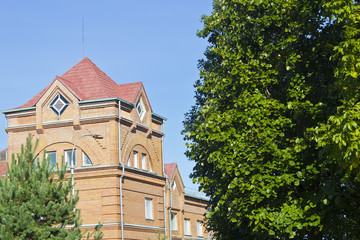 The house from a red brick