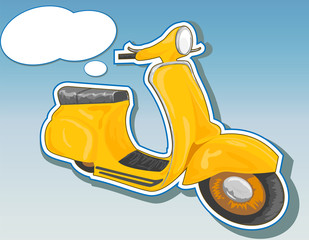 Fototapeta premium Beautiful scooter