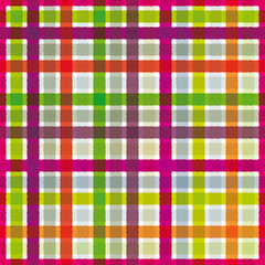 Colorful cross lined textile seamless pattern.