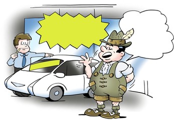 A German considering buying a new car