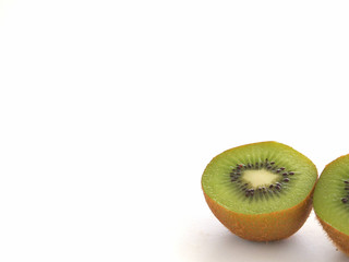Kiwifruit isolated on white background