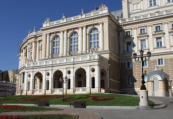 view on Opera House in Odesa, Ukraine