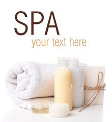 Products for body care and spa template