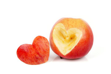 Fototapeta na wymiar apple heart
