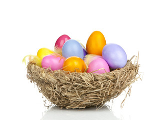 Easter Eggs in basket