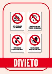 Segnale Divieto Kit 98