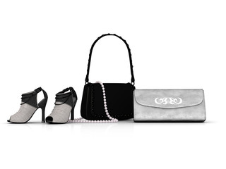 Schuhe, Kette, Taschen