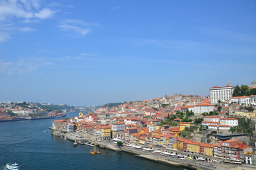 Fototapeta na wymiar Porto view from the bridge Dom Luís I