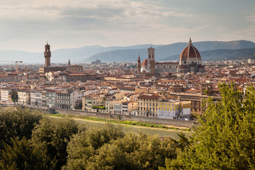 Fototapeta na wymiar Panoramic view on Florence, Tuscany, Italy