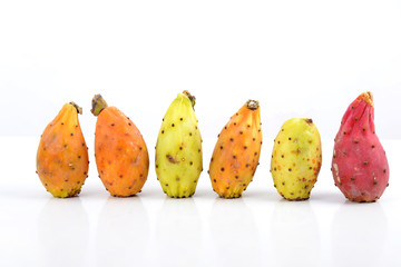 Carte Postale - 6 Figues de Barbarie alignées