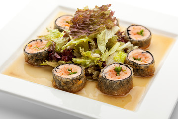 Japanese Cuisine - Deep-fried Sushi Roll