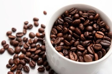 Coffee beans and Coffe Cup