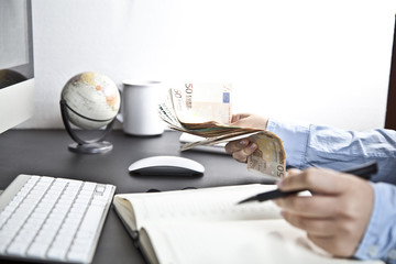 arbeit in büro (hände)