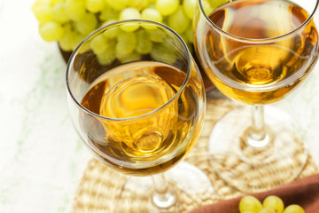 A glass of wine