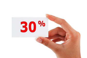 30 percent  card