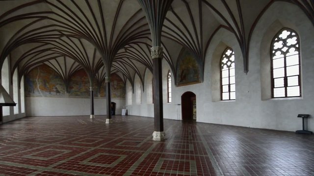 Chamber in greatest Gothic castle in Europe - Malbork.