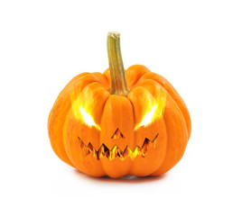 abstract halloween pumpkin on white background