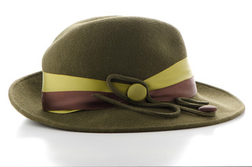 Obraz premium Green vintage hat