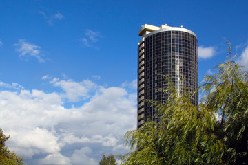 Modern high-rise building