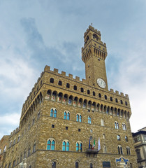 Fototapeta premium The Clock Tower of the old Palace, Florence.