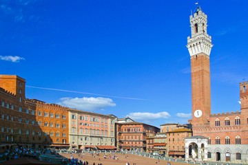 Fototapeta premium The main square of Siena.