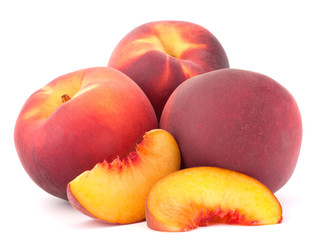 Ripe peach fruit