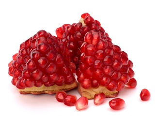 Ripe pomegranate piece
