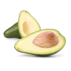 avocado isolated on white background