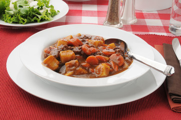 Bowl of beef stew