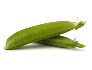 Fresh green pea pod