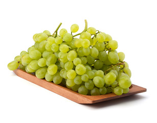 Perfect bunch of white grapes