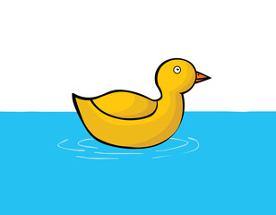 duck on water