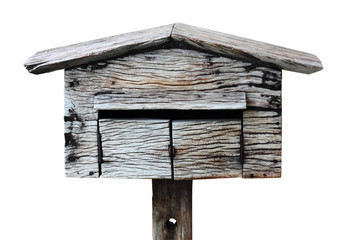Old wooden bird s house