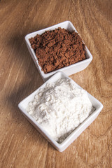 Cocoa and flour