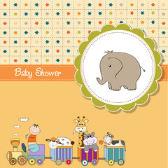 funny cartoon baby shower card