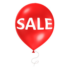 3d balloons isolated