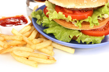 Big and tasty hamburger