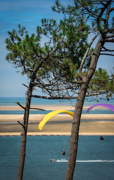 parapente &agrave; la dune du Pilat