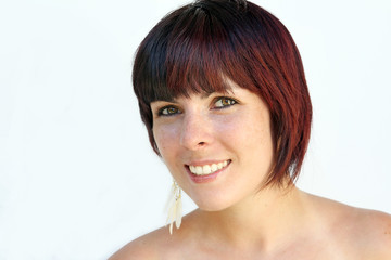 Ein nettes Lachen mit gesunden Z&auml;hnen