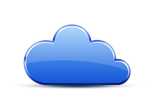 Glossy cloud icon