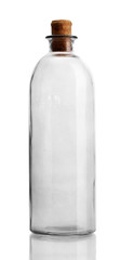 empty bottle, isolated on white