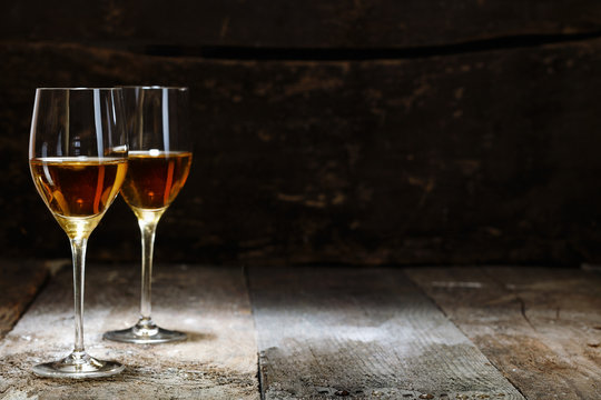 Two glasses of sherry