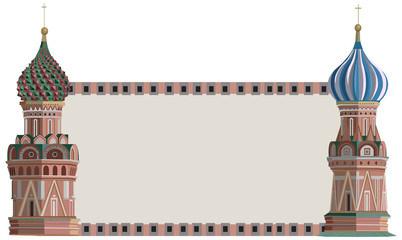 Frame with Kremlin Towers