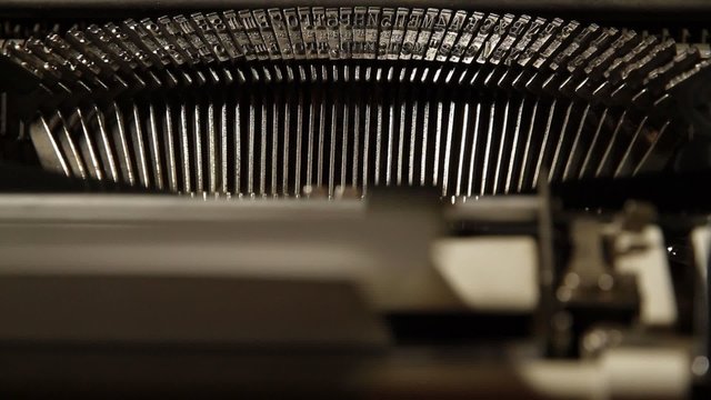Printing on old typewriter