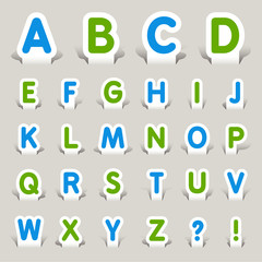 Paper Cut - Alphabet