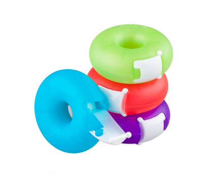Colorful clear plastic tape
