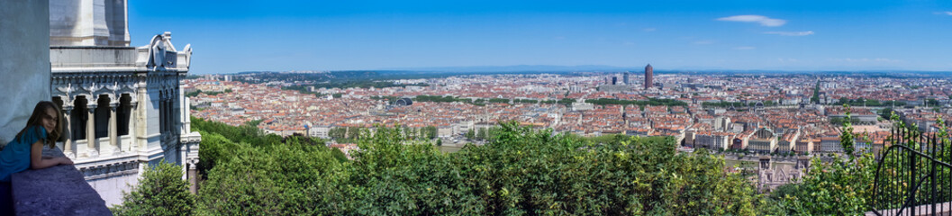 Fototapeta na wymiar Panorama Lyonu