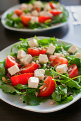 Vegetable Salad With Feta Cheese